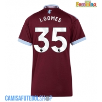 Camisa de time de futebol Aston Villa Joao Gomes #35 Replicas 1º Equipamento Feminina 2026-27 Manga Curta